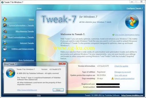 Tweak-7 1.0 Build 1175的图片1