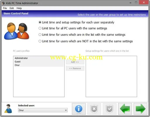 Kids PC Time Administrator 6.1.5.4的图片1