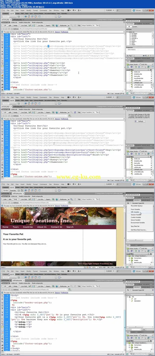 Peachpit Press – Building a Data-Driven Website with Adobe Dreamweaver CS5 5 Learn By Video (Repost)的图片1