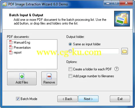 PDF Image Extraction Wizard 6.31的图片1