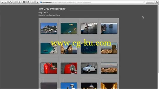 Lynda – Lightroom 5: 06 Creating Web Galleries的图片1