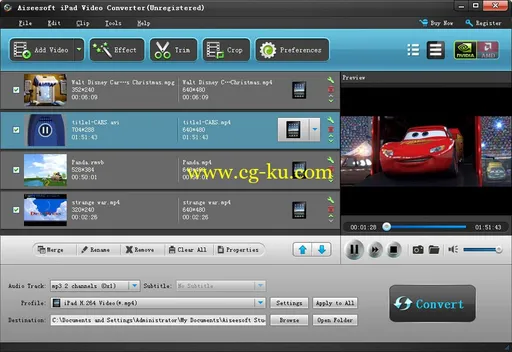 Aiseesoft iPad Video Converter 6.2.72 iPad视频转换器的图片2