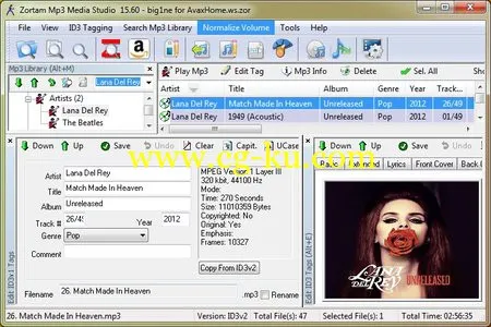 Zortam Mp3 Media Studio 19.85 + Portable Multilingual的图片1