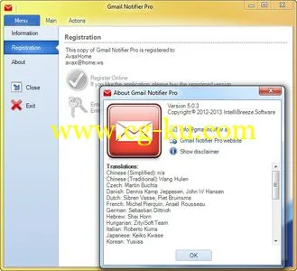 Gmail Notifier Pro 5.0.3 + Portable Gmail邮件提醒软件的图片1