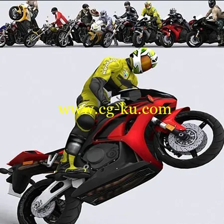 Motorbikes 3D Models Collection的图片1