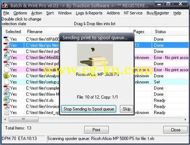 Traction Software Batch & Print Pro 6.06 批量列印文档的图片1