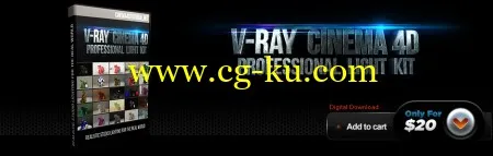 Cinema4dtutorial.net Vray Cinema4d Professional Light Kit的图片1