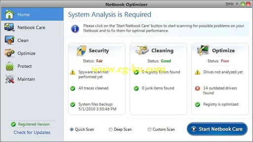 Systweak Netbook Optimizer 1.0.0.9150的图片1