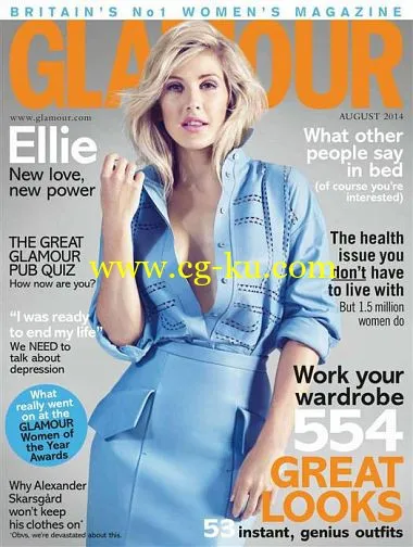 Glamour UK – August 2014-P2P的图片1