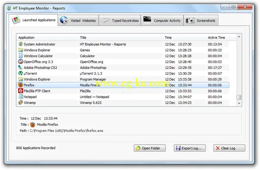 Hidetools HT Employee Monitor 8.9.7.568 企业级监控电脑信息的图片2