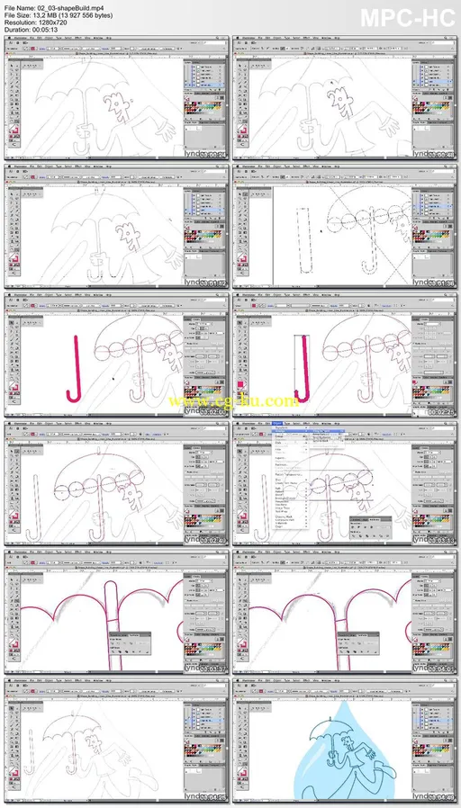 Lynda – Drawing Vector Graphics: Linear Line Illustration的图片2