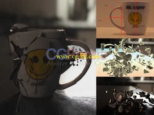 Simply Lightwave – Bullet Dynamics in LightWave 11.6 – Volume 3 Mug Explosion Shot的图片1