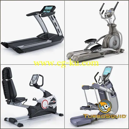 TurboSquid – Treadmill 3d Model的图片1