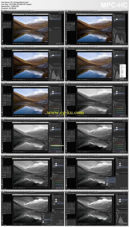 Lynda – Creating Black-and-White Landscape Photos with Photoshop的图片2