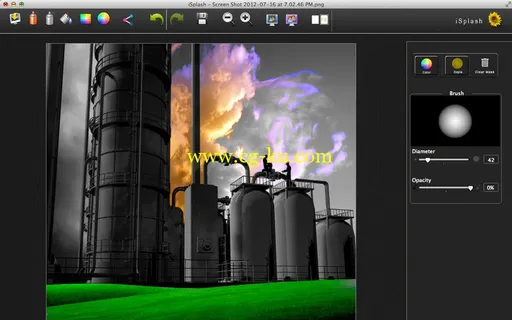 ISplash Color Photo Editor 3.4 MacOsX的图片1