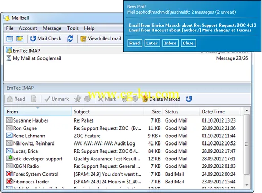 Emtec MailBell 2.61 Multilanguage的图片1