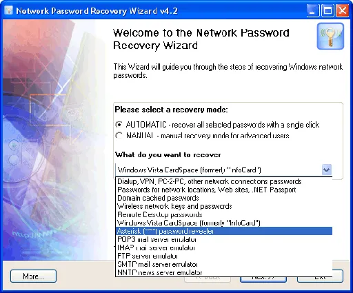 Passcape Network Password Recovery Wizard 5.8.3.678的图片1