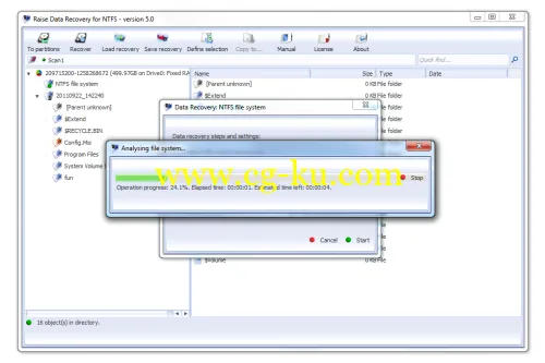 Raise Data Recovery for FAT/NTFS 5.12.1 Portable高度的数据恢复软件的图片1