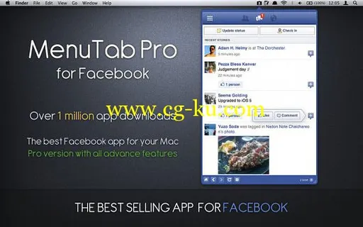 MenuTab Pro for Facebook 6.7 MacOSX的图片1