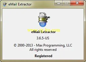 Maxprog eMail Extractor 3.6.6 Email邮箱搜集工具的图片1