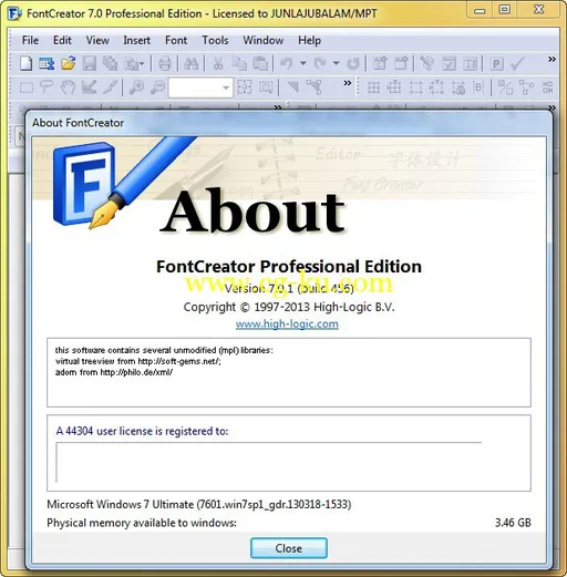 High-Logic FontCreator Pro Edition 7.0.1.456 字体制作软件的图片1