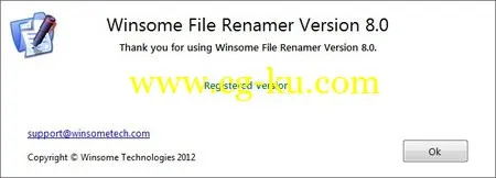 Winsome File Renamer 8.0 批量重命名工具的图片1