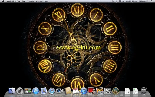 Mechanical Clock 3D 1.3.0 MacOSX 时钟工具的图片1