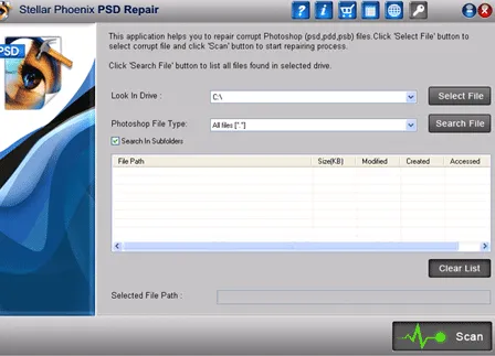 Stellar Phoenix PSD Repair 2.0.0.0的图片1