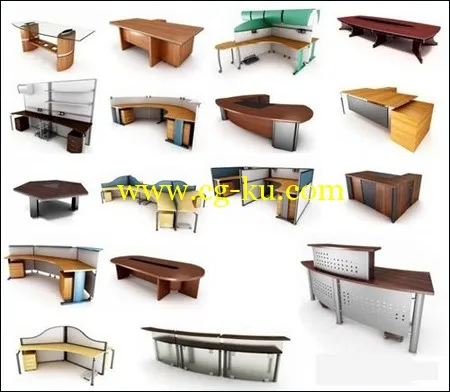 BN Office Furniture 3d Collection Models的图片1