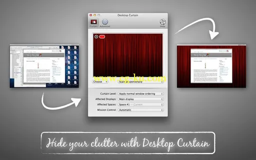 Desktop Curtain 3.0.2 MacOSX的图片1