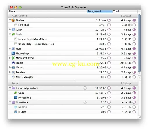 Time Sink 1.2.3 MacOSX的图片1