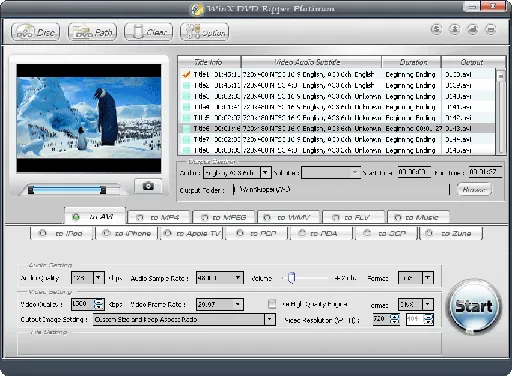 WinX DVD Ripper Platinum v7.2.0 06.­24.­2013 DVD转换的图片1