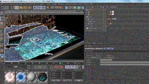 cinema 4d tutorial.net – Hologram city的图片3