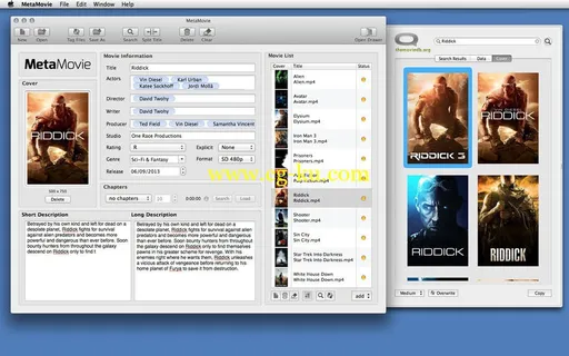 MetaMovie 2.2.2 Retail Bilingual MacOSX的图片1