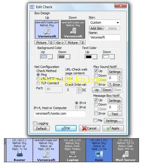 Veronisoft IP Net Checker 1.5.9.3 x86/x64的图片1