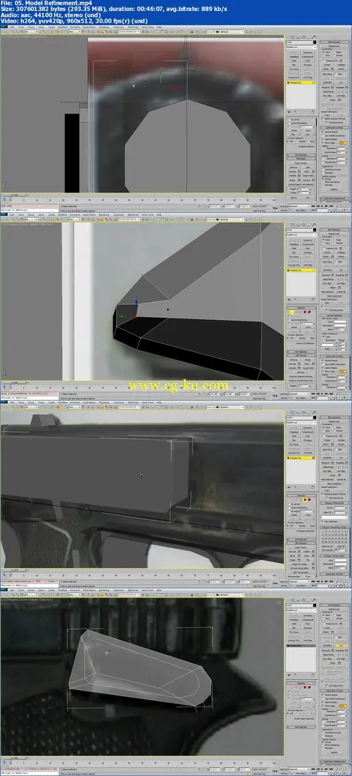 Skillfeed – Create a Handgun Using 3ds Max的图片1