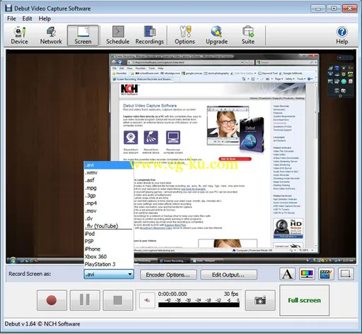 NCH Debut Video Capture Software Pro 2.25 屏幕录像软件的图片1