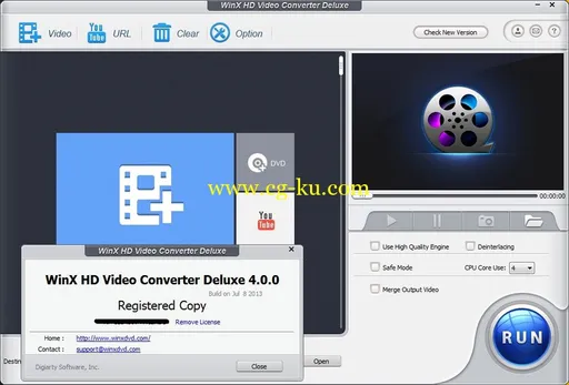 WinX HD Video Converter Deluxe 4.0 高清视频转换的图片2