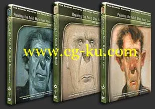 Bob Cato – Drawing and Painting The Adult Male Head- 3 DVDs的图片1