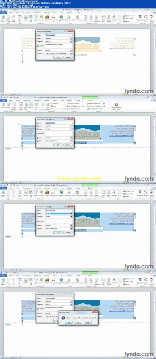 Lynda – Building Blocks and Macros in Word with Mariann Siegert的图片2