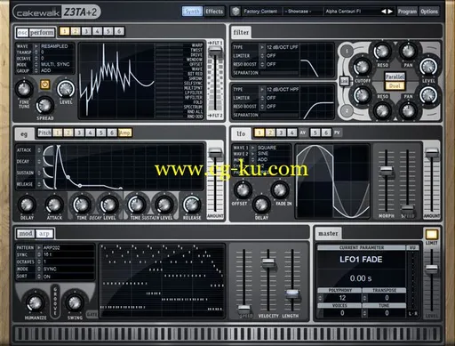 Cakewalk Z3TA Plus 2 Waveshaping Synthesizer v2.1的图片1