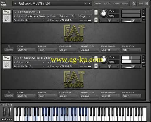 Analogue Drums Fat Stacks KONTAKT的图片2