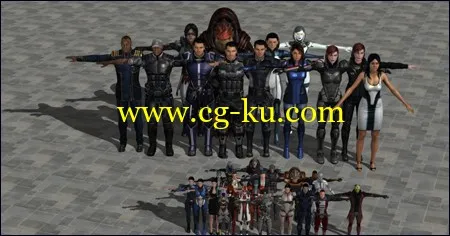 Mass Effect Character Models的图片1