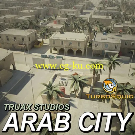 Turbosquid Arab Cityscape Set 02 Low Poly的图片1