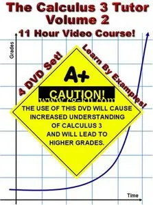 Math Tutor DVD – The Calculus 3 Tutor: Volume 2, 4 DVD-set的图片1