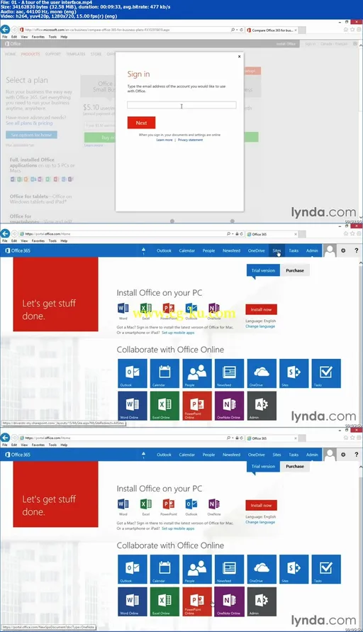 lynda – Up and Running with Office 365的图片2