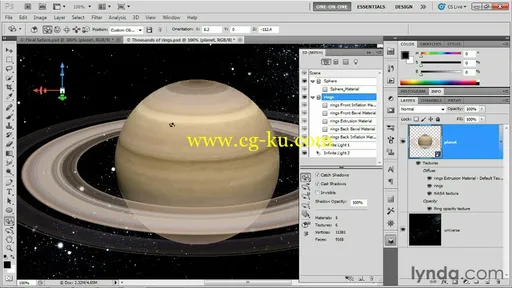 Photoshop CS5 Extended One-on-One: 3D Fundamentals的图片3