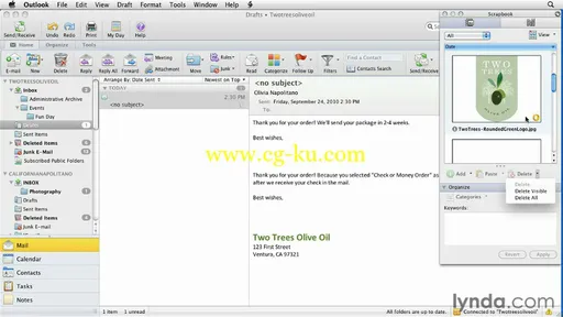 Outlook for Mac 2011 Essential Training的图片2