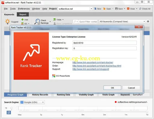 Rank Tracker Enterprise 6.12.11 网站关键字检测工具的图片4