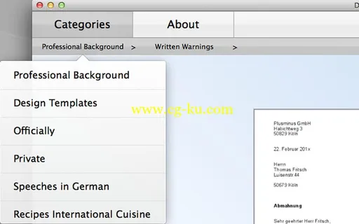 German Templates for Pages v2.1 Multilingual MacOSX的图片1